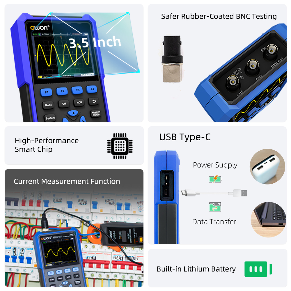 OWON HDS200 Series Handheld Di - đánh giá và giá Signal Generator Spectrum Analyzer