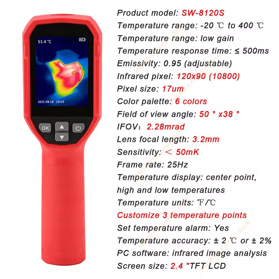 SNDWAY SW-8120S SW-256A Therma - đánh giá và giá Thermal Imaging Camera Pcb Repair