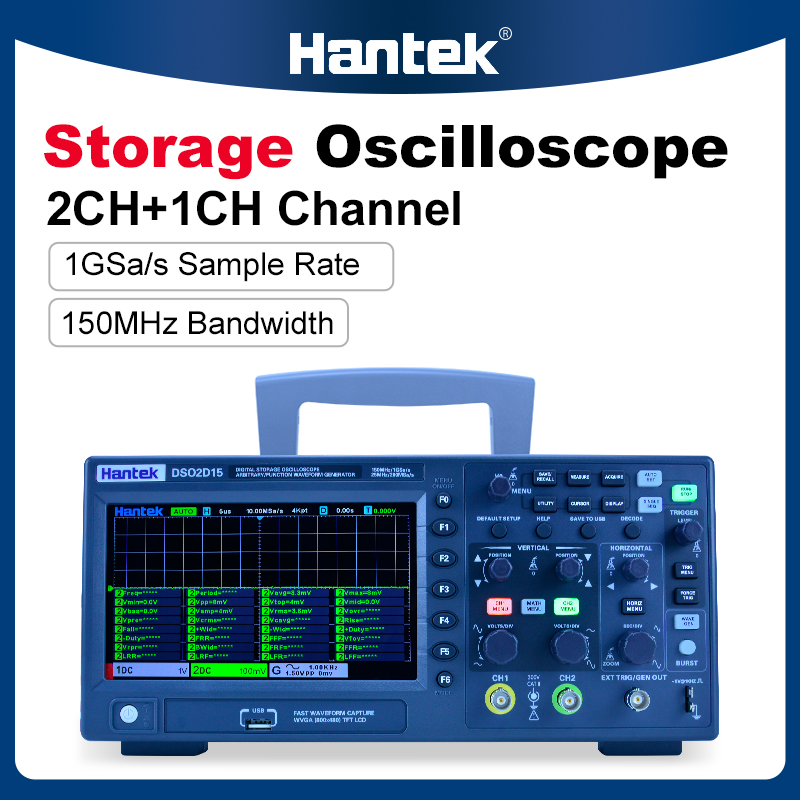 Hantek DSO2C10 2C15 2D10 2D15  - đánh giá và giá Signal Generator Spectrum Analyzer